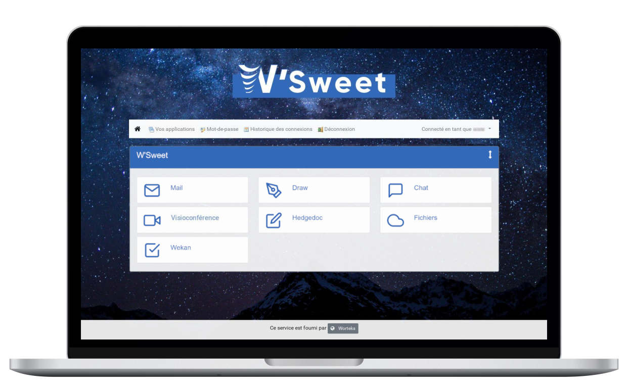 mockup of the portal with more features
